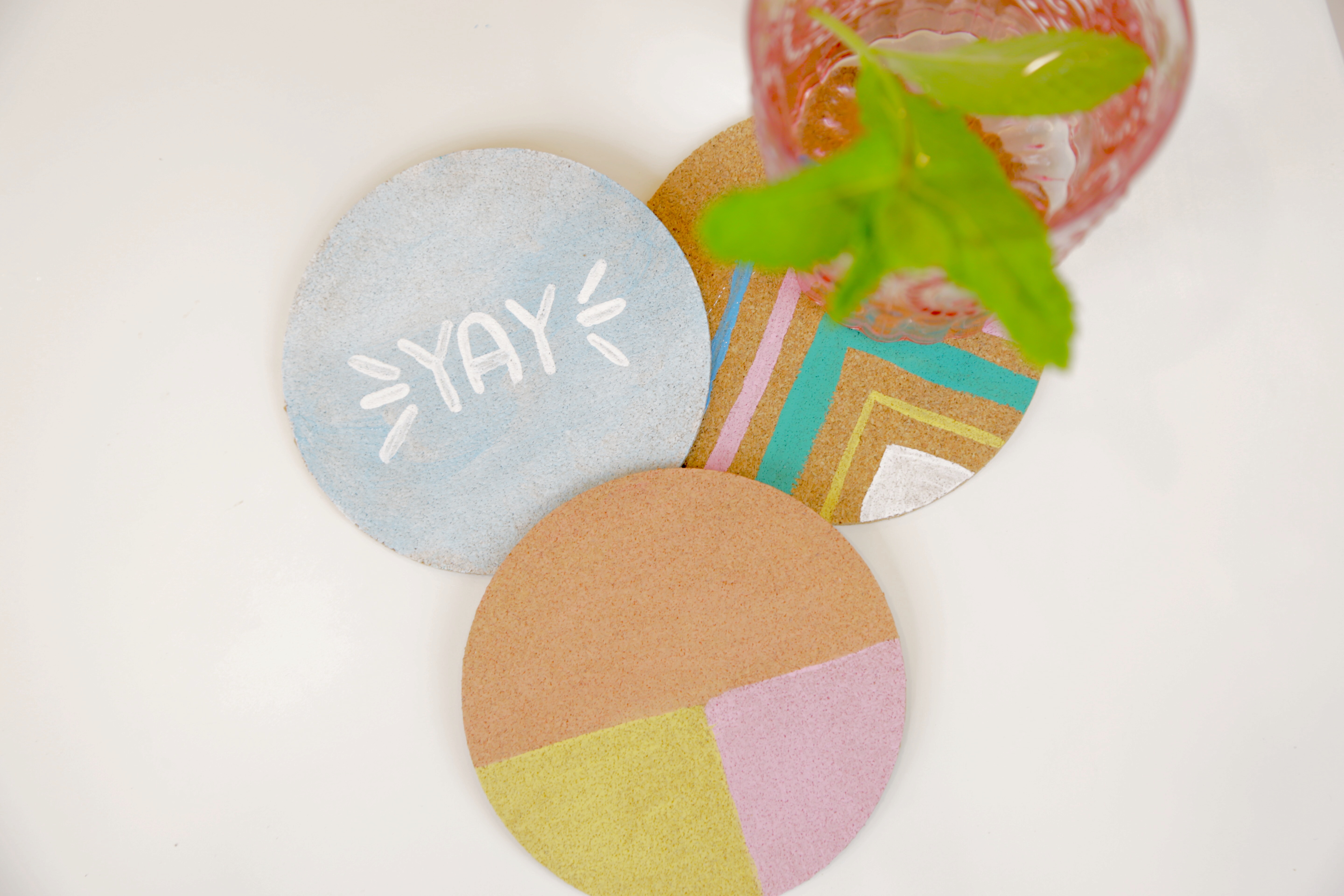 DIY coasters—and add a pop of personality and color to your home!